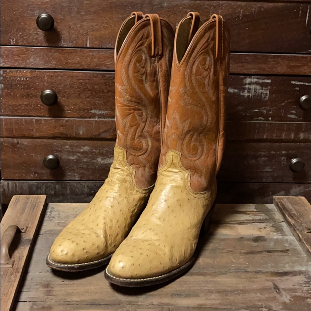Justin Vintage Ostrich Boots